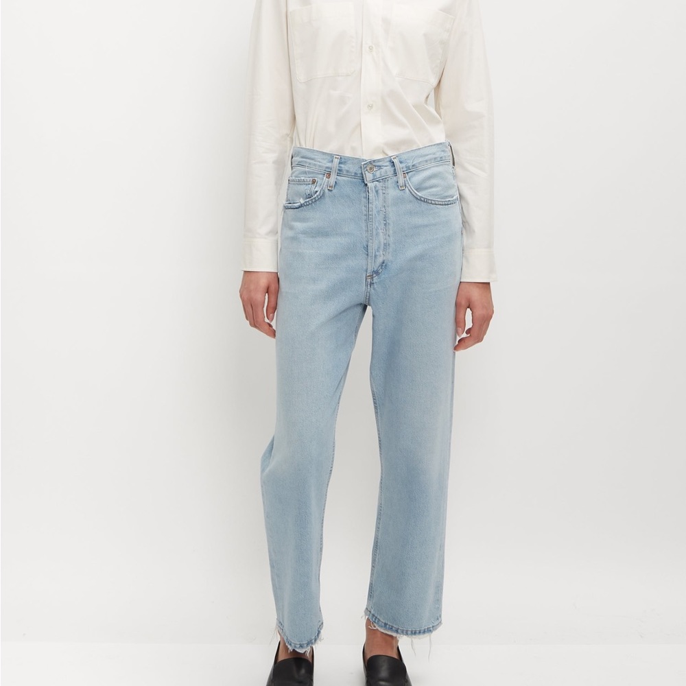 NWT Agolde 90s Crop Jean in Reputation, size 28